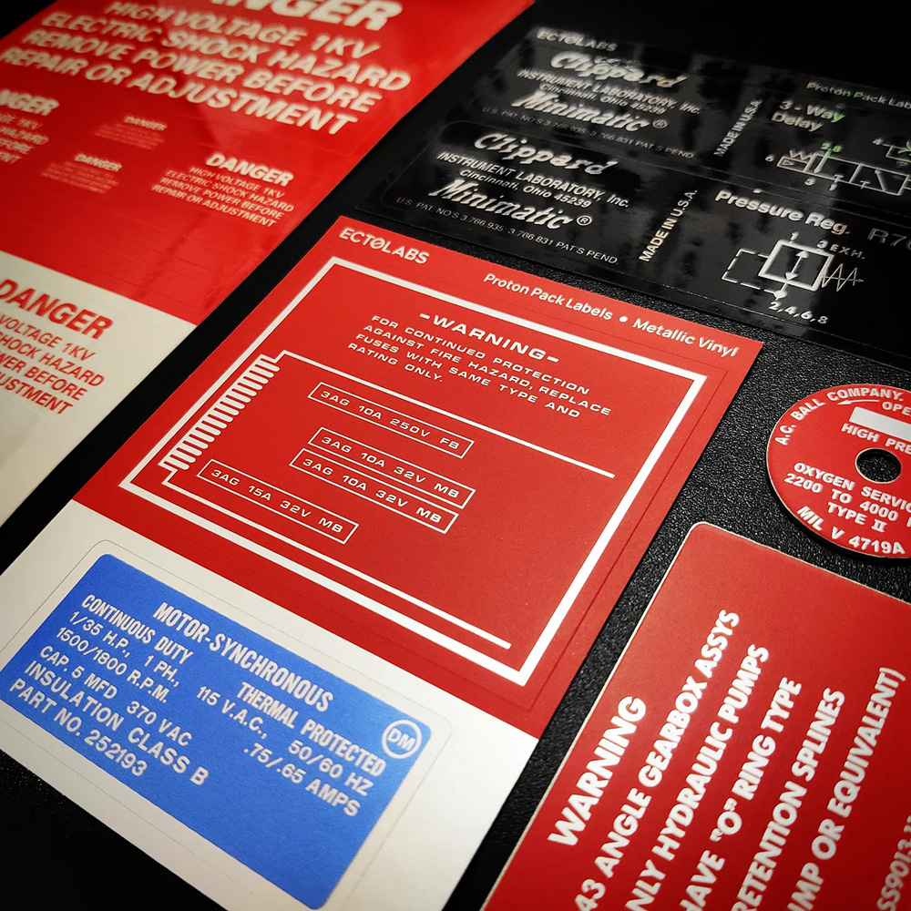 Proton Pack Label Set